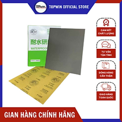(Combo 5 Tờ) Giấy Nhám Nước Da Bò Cát Riken Nhật C34P Giúp Loại Bỏ Lớp Sơn Cũ, Đánh Bóng Bề Mặt Cực Tốt | TOPWIN Official Store