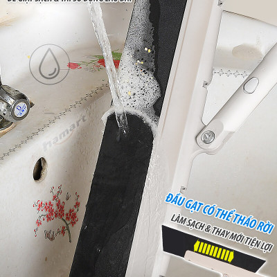 Chổi Gạt Nước Sàn Nhà Lau Kính Cán Dài Đa Năng Hamart Xoay 180º Quét Gầm Giường Gạt Tóc Tiện Lợi