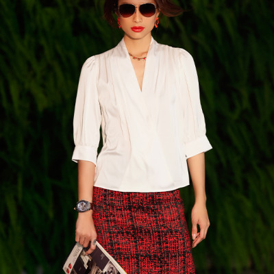 Áo Đắp Vạt Indy TOP190 Thời trang thiết kế Hity