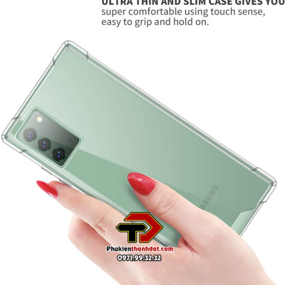 Ốp lưng dẻo trong chống sốc dành cho SamSung Galaxy Note 20 -  Hàng nhập khẩu