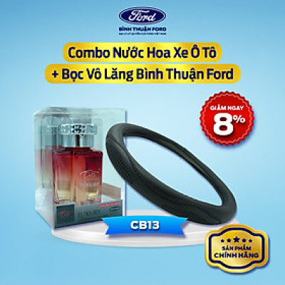 [COMBO GIÁ HỜI] Nước Hoa Ô Tô + Bọc Vô Lăng Ô Tô | Combo Nội Thất Cao Cấp