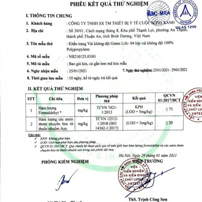 Khẩu trang y tế trẻ em kháng khuẩn GREEN LIFE - SMS trắng