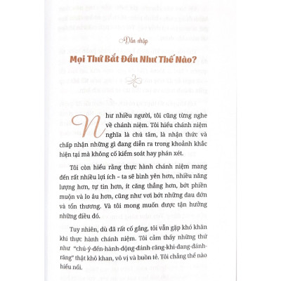 Chánh Niệm Trong Từng Hơi Thở - Vanlangbooks