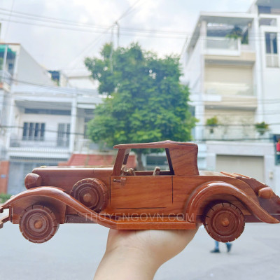 Mô hình ô tô, mô hình xe hơi, xe con gỗ tràm, mô hình trang trí bàn học, bàn làm việc, hàng chính hãng chất lượng cao