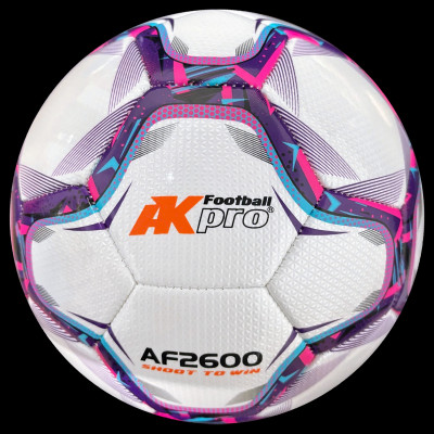 Bóng đá AKpro AF2600 Tím số 4,5 - Tặng kim bơm