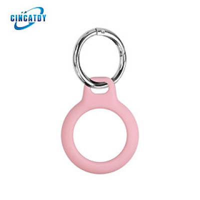 CINCATDY Bao Case Vỏ Bảo Vệ Silicone Anti-lost Anti-scratch Keychain cho Apple AirTag