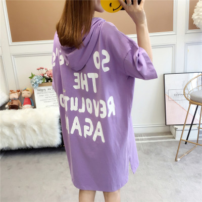 Áo Thun Tay Dài Liền Nón Xinh Xắn Dành Cho Nữ