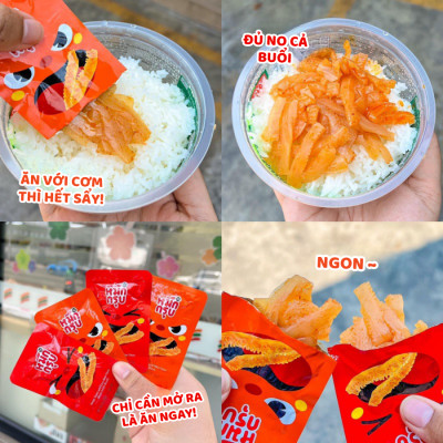 [Mua 10 tặng 2] Mực sật SunSu Thái Lan - Cay tê chuẩn vị Tứ Xuyên, Giòn Sật