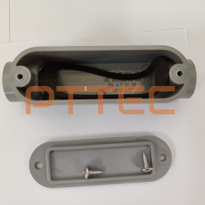 Thân ống PVC loại "C" dùng để luồn dây điện, có nắp (model: C-P050)