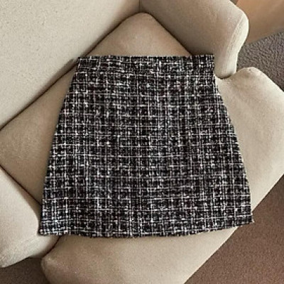 Chân váy chữ A dạ tweed lấp lánh sành điệu cho nữ
