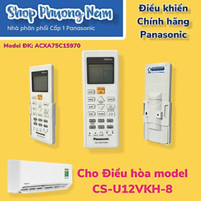 Điều khiển chính hãng Điều hoà Panasonic Model CS-U12VKH-8