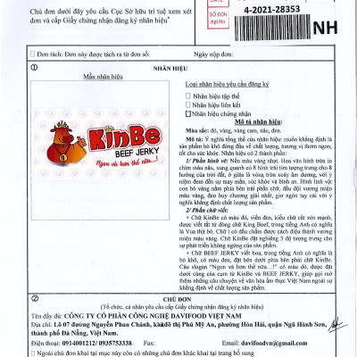 Khô Bò Sợi Hương Tiêu nhãn hiệu KINBE BEEF JERKY, khô bò sạch sợi mềm vị ít cay, ĐẶC SẢN TRỨ DANH ĐÀ NẴNG
