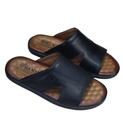 Dép nam quai ngang da bò thật TiTi Đô cao cấp DNA2203