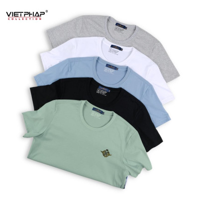 Áo Thun Nam VIỆT PHÁP Form Unisex Chất liệu Cotton co dãn thấm hút mồ hồi tốt 7901