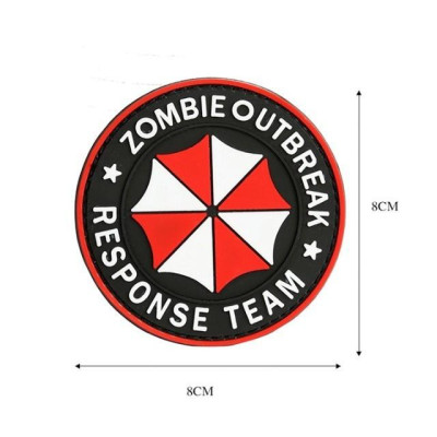 Patch PVC Velcro Zombie dán ba lô túi xách