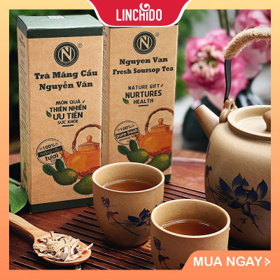  Trà Mãng Cầu  - 100% mãng cầu xiêm tươi sấy khô - Hộp 100 GRAM