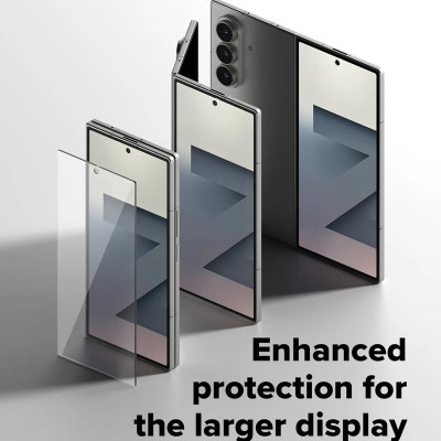Bộ 2 Miếng Dán cường lực kèm khung dán Samsung Galaxy Z Fold 7 Kai.N RINGKE Cover Display Tempered Glass Màn hình ngoài_ Hàng chính hãng