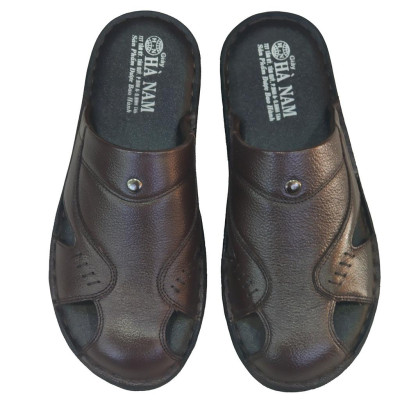 Dép Bít Mũi Nam Da Bò Thật TiTi ĐÔ Cao Cấp GSB2086