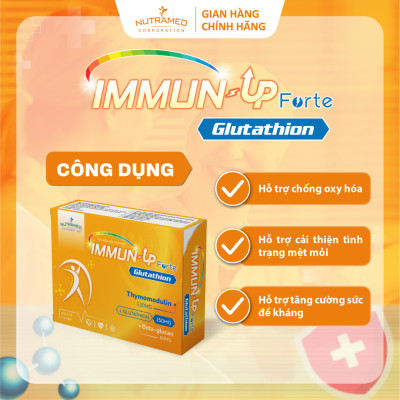 Viên uống Immun Up Forte hỗ trợ tăng cường hệ miễn dịch và phòng ngừa cúm mùa (30 viên) - Nutramed