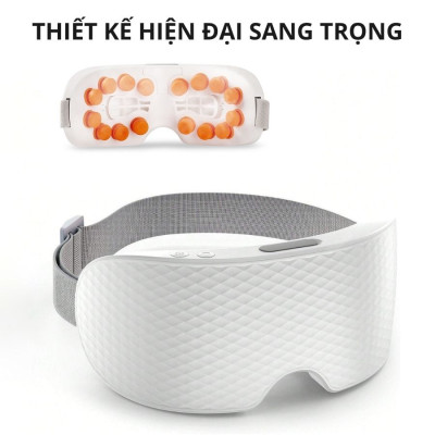 Máy massage mắt 16 đầu rung KACHI MK380 phun sương thư giãn - hàng chính hãng