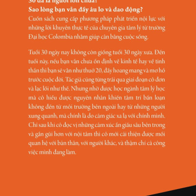 Sách - Tâm Lý Học Cho Lứa Tuổi 30