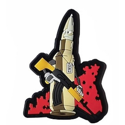 Patch_miếng dán velcro PVC huy hiệu Chechnya_chiến thuật