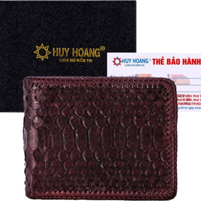 Ví Nam Huy Hoàng HT2314 (10 x 12.5 cm) - Nâu