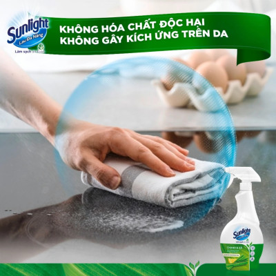 Combo 2 Chai Nước Lau Đa Năng Sunlight Chanh & Sả Phiên Bản Nâng Cấp Từ Cif Sạch Bóng Kin Kít, Không Nhờn Rít Chai 500ML