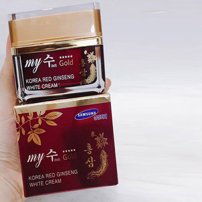 Kem Hồng Sâm Dưỡng Trắng Da Red Ginseng White Cream My Gold (50ml)