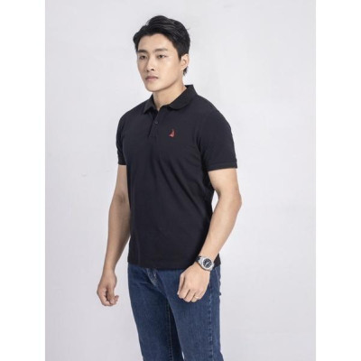 ÁO POLO THÊU LOGO CÁNH THUYỀN ĐEN