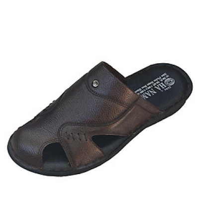 Dép Bít Mũi Nam Da Bò Thật TiTi ĐÔ Cao Cấp GSB2086