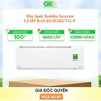 Máy lạnh Toshiba Inverter 1.5 HP RAS-H13E2KCVG-V-Hàng Chính Hãng-Giao Hàng Toàn Quốc.