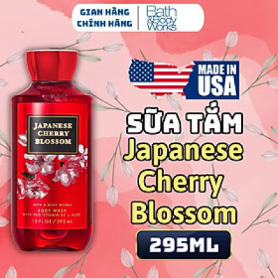 Body Mist Bath And Body Works Nam Nữ Chính Hãng Japanese Cherry Blossom, Xịt Thơm Body Toàn Thân Hương Nước Hoa 236ml