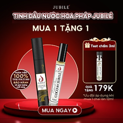 Santal by Jubilé - Tinh dầu nước hoa Pháp Nam Dạng lăn 12ml Thơm Lâu, Sang Trọng, Đẳng Cấp