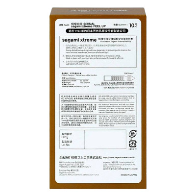 Bao cao su Sagami Feel Up - 10s - Có gai nhỏ - Che Tên Sp