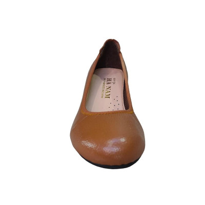 Giày Búp Bê Nữ Cao Gót HA NAM Da Bò Thật Thời Trang Cao Cấp 5cm GBBN2081