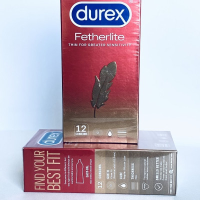 Bcs Durex Đỏ Fetherlite (12s) - Ôm Sát - Easy On - Nhập Khẩu Thái Lan