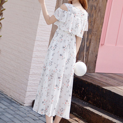 Váy đầm voan hoa nhí sáng màu nhẹ nhàng nữ tính, maxi dáng bèo xinh xắn dễ mặc, dùng đi biển, du lịch, sự kiện | MX016