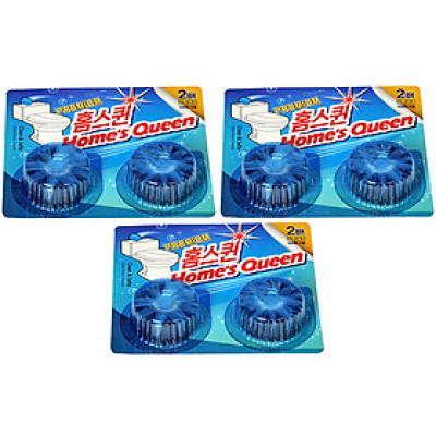 Combo 3 Vỉ Tẩy Vệ Sinh Khử Mùi Bồn Cầu Homes Queen Hàn Quốc
