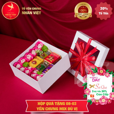 Quà tặng Quốc tế Phụ nữ 8/3 Yến sào Nhân Việt - MẪU 01