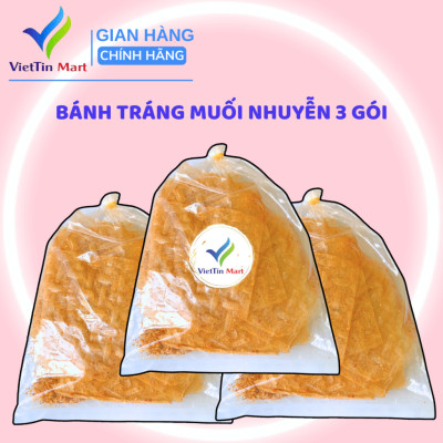Bánh Tráng Muỗi Nhuyễn Xì Ke Viettin Mart 3 gói 50G