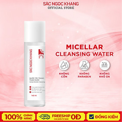 Nước Tẩy Trang Sắc Ngọc Khang 145ml giúp làm sạch bã nhờn, dầu thừa từ tinh chất thiên nhiên