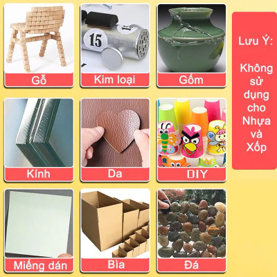 Keo Đa Năng Dán Vải, Mô Hình, Da, Kim Loại - Keo Trong Suốt, Mềm Dẻo 35ml