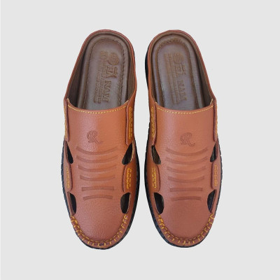 Dép bít mũi nam da bò thật TiTi ĐÔ cao cấp GSB20118d