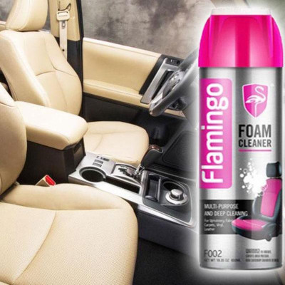 Bình Xịt Bọt Vệ Sinh Ghế Da Nội Thất Ô Tô  - Chai Xịt Bọt Vệ Sinh Flamingo Dung Tích 650ml CARZONE.TOP