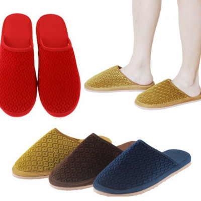 Combo Dép Đi Trong Nhà Thu Đông Đế Chống Thấm Chất Nỉ Nhung Thiết Kế Sang Trọng Cho Nam Và Nữ- Hàng Loại 1- Chính Hãng MINIIN