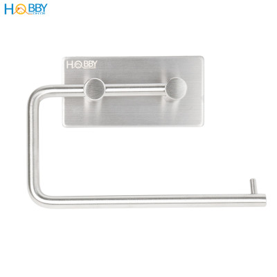 Giá treo cuộn giấy vệ sinh inox 304 dán tường Hobby home decor G1