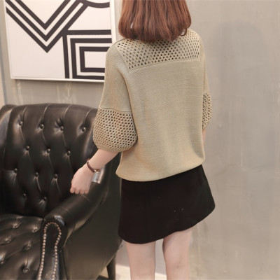 Áo len lưới cánh rơi nữ Al17