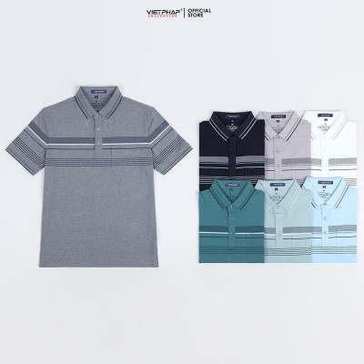Áo Polo Nam VIỆT PHÁP Form Luxury - Thun 4 Chiều Lạnh lịch lãm, sang trọng 35698