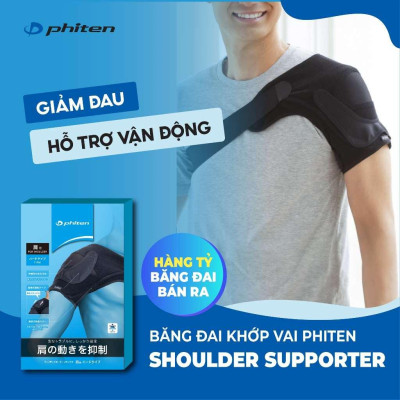 Đai Bảo Vệ Khớp Vai Phiten Loại cứng Aqua metax AP249004/AP249005